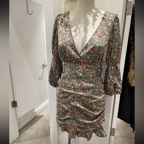 Floral wrap belted dress from local NYC boutique - Picture 1 of 1